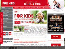 Tablet Screenshot of forkids.cz